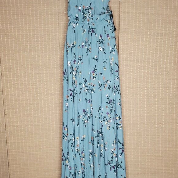 Women's Size Small Boutique Dress Floral Side Split New Maxi - Picture 12 of 12